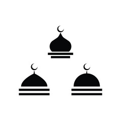 Icon illustration of a simple mosque dome