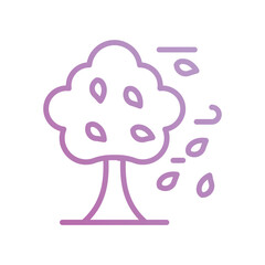 Tree  icon with white background vector stock illustration