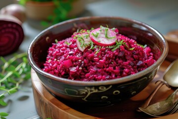 The Radiant Red: Beetroot Risotto, A Gourmet Masterpiece in Every Bite