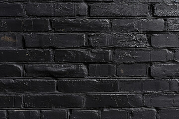 Texture
of a black painted brick wall as a background