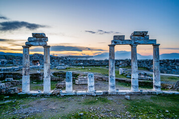 Hierapolis Ancient City view in Pamukkale