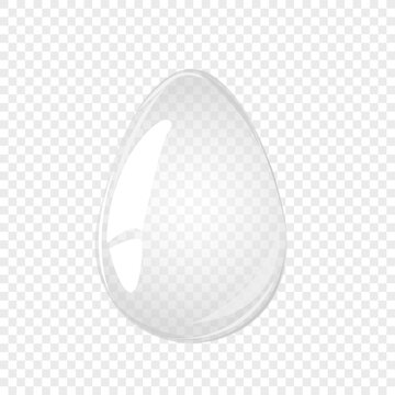 Transparent glass egg. Easter egg card. For postcard, card, invitation, poster, banner template lettering typography. Seasons Greetings. Vector illustration