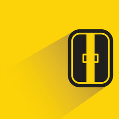 window icon with shadow on yellow background