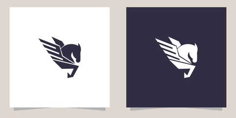 horse logo design vector