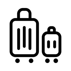 Suitcase icon in line style
