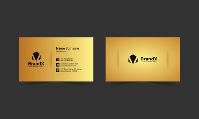 Vector luxury gold vip modern business card template, luxury visiting card design template