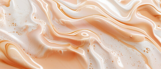 Abstract peach fuzz liquid