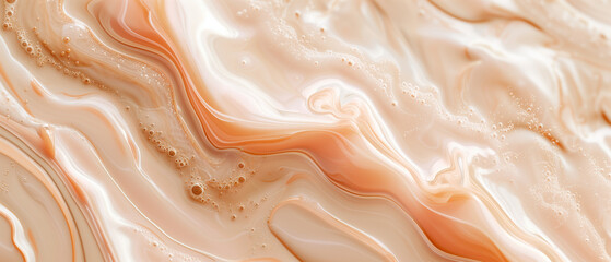 Abstract peach fuzz liquid