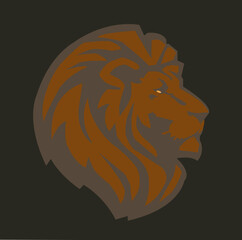 lion head vector illustration