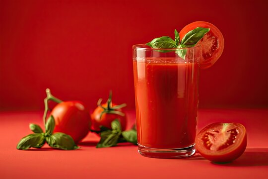 Photography of drinking Tomato Juice