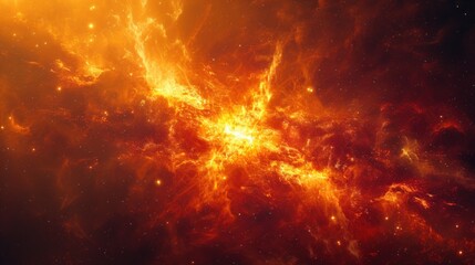 Intense Flames and Swirling Smoke Against a Dark Background Captured in High Definition