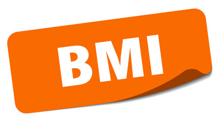bmi sticker. bmi label