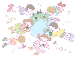 未来の星をつくる子供たち