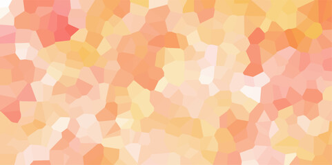 orang and white crystallize abstract background vector illustration. Abstract Trianglify gradient Generative Art background illustration.light abstract mosaic polygonal background .