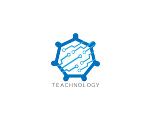 Fototapeta premium Modern Technology Logo and Icon Victor Illustration Design.