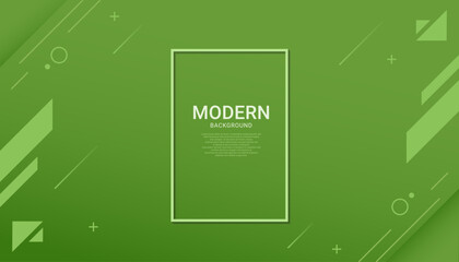 Abstract gradient geometric shape green lines background wallpaper