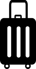 Travel bag icon, luggage line icon. Replaceable vector design.