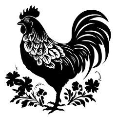 rooster png, rooster svg, rooster vector, rooster silhouette, eps, png, jpg, svg, rooster, chicken, bird, vector, cartoon, illustration, farm, animal, hen, poultry, silhouette, cockerel, animals, beak