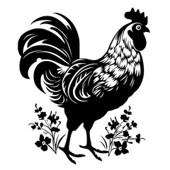 rooster png, rooster svg, rooster vector, rooster silhouette, eps, png, jpg, svg, rooster, chicken, bird, vector, cartoon, illustration, farm, animal, hen, poultry, silhouette, cockerel, animals, beak