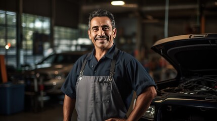 Senior male mechanic