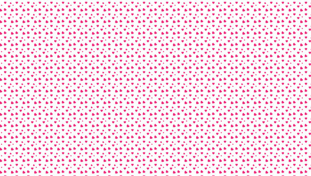 Valentine's Day backgrounds set. Love hearts icons seamless patterns collection. Abstract repeated texture. Red hearts symbols. Good choice for clothes prints, greeting cards, holidays design