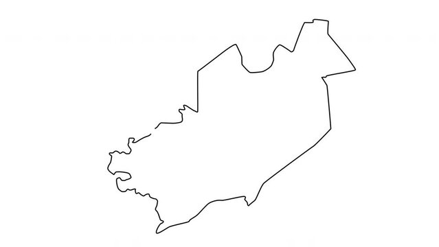 animated sketch map of Antipolo in the Philippines