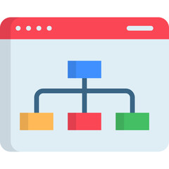 Fototapeta premium Sitemap Icon
