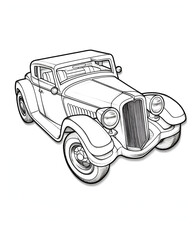 Rolls Royce Coloring Page, Luxury Car Colouring Page, For adult and kids, relaxing activities
