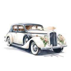 Rolls Royce Watercolor Clipart, Luxury Car Design Watercoloured Clipart, Perfect for your projetc or creations - obrazy, fototapety, plakaty
