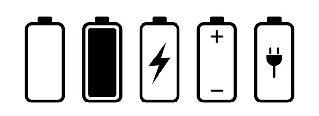 Battery charge icon vector. Indicator battery illustration symbol. Accumulator logo. Vector illustration