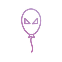 Balloons  icon with white background vector stock illustration