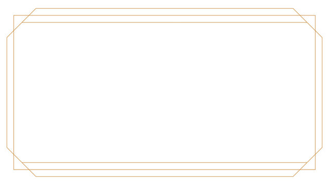 Antique golden decorative frame with ornate corners and intricate designs, ideal for certificates or elegant backgrounds