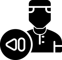 Play Previous Vector Icon