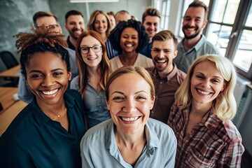 a group of people smiling for a photo