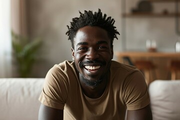 a man smiling at camera