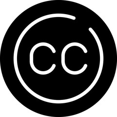 Subtitles Circle Vector Icon