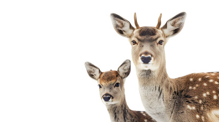 Naklejka na ściany i meble Two Deer Standing Together