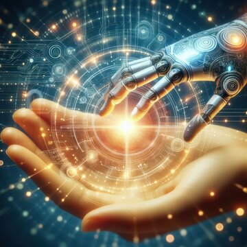 AI Technology seamless blend of technology and intricate intertwined with a digital world map The convergence