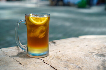 iced lemon tea fresh delicious drink