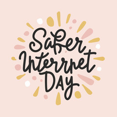 safer internet day typography , safer internet day lettering , safer internet day inscription , safer internet day , internet day	
