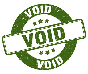 void stamp. void label. round grunge sign