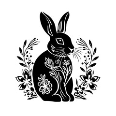 rabbit svg, rabbit clipart, rabbit png, rabbit silhouette, rabbit, bunny, easter, cartoon, illustration, animal, vector, hare, art, spring, holiday, egg, flower, card, fun, pink, drawing, baby, cute, 