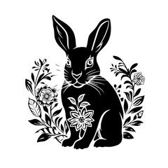 rabbit svg, rabbit clipart, rabbit png, rabbit silhouette, rabbit, bunny, easter, cartoon, illustration, animal, vector, hare, art, spring, holiday, egg, flower, card, fun, pink, drawing, baby, cute, 