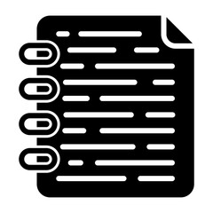 Note Page Vector Icon