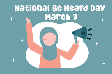 The perfect National Be Heard Day vector design for celebrating National Be Heard Day.