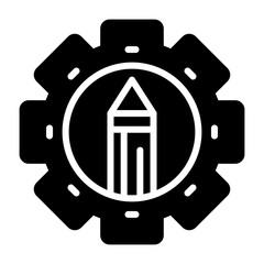 Fototapeta premium Pencil Vector Icon