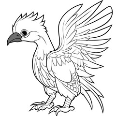 Crow Coloring Page, Beautiful Design for your Project, Relaxing Colouring page for Adults and Kids