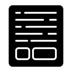 Document Vector Icon