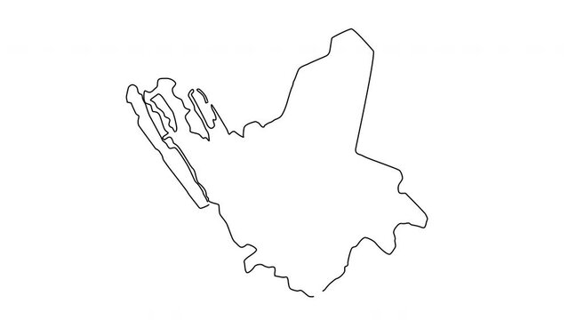 animated sketch of the map of Valenzuela in the Philippines