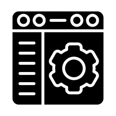 Browser Settings Vector Icon
